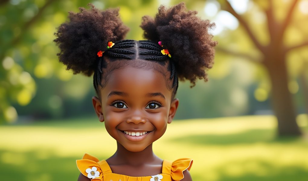 découvrez des idées de coiffures afro simples et stylées pour les petites filles noires. transformez chaque journée en un défilé de tendances avec des styles faciles à réaliser. inspirez-vous pour sublimer la beauté naturelle de vos petites avec des coiffures adaptées à toutes les occasions.