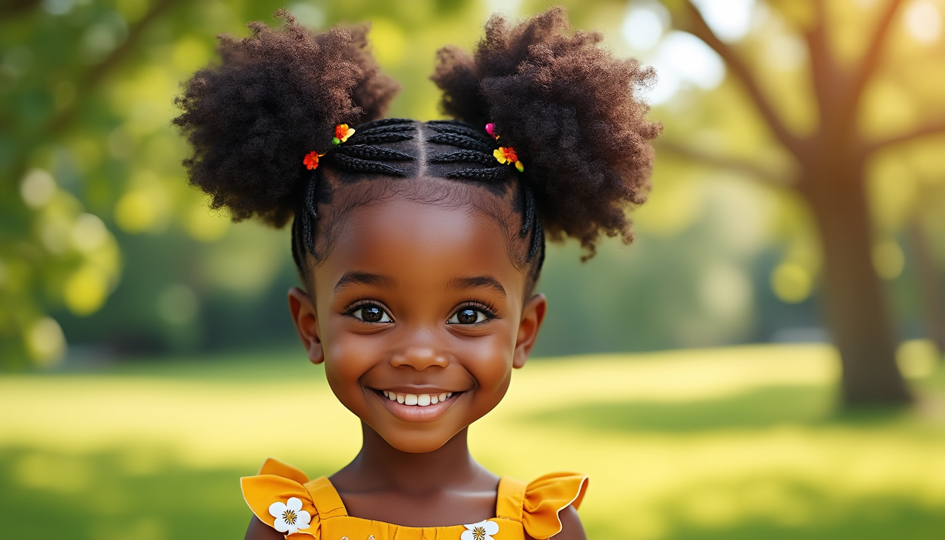 Id es De Coiffures Afro Pour Petite Fille Noire Simples Et Styl es id-es-de-coiffures-afro-pour-petite-fille-noire-simples-et-styl-es